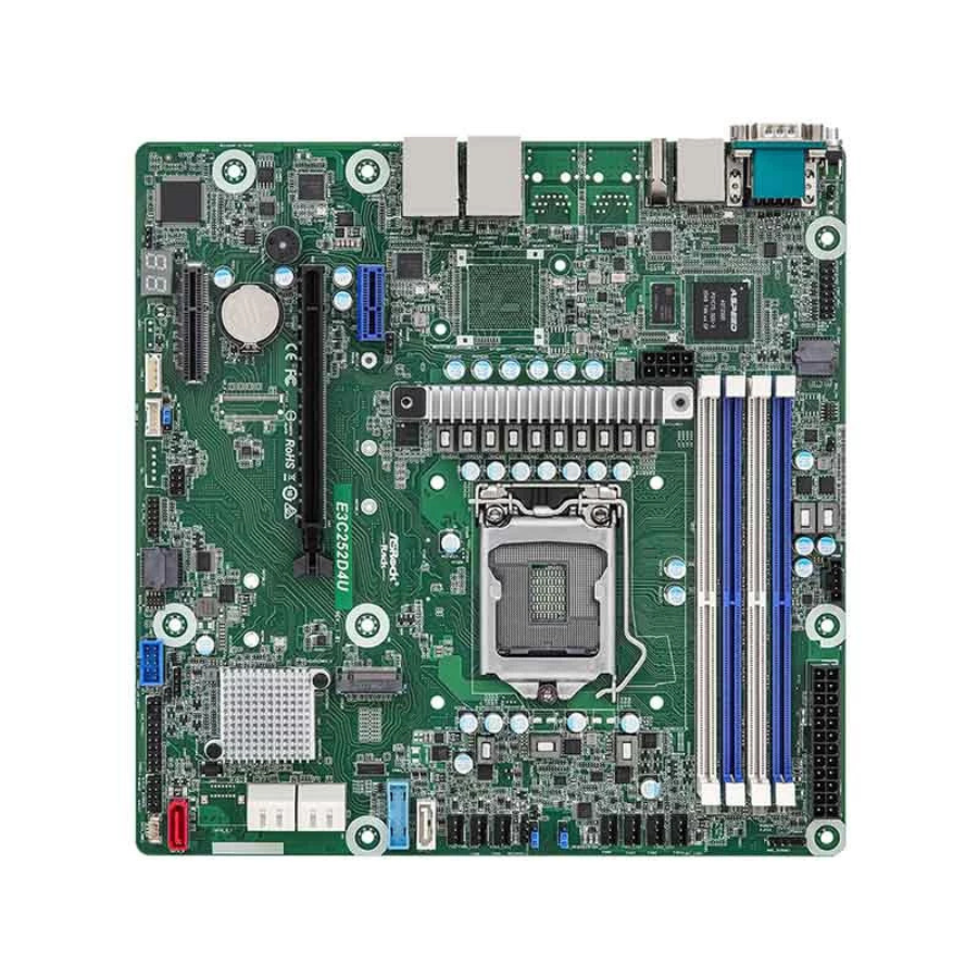 ASROCK RACK E3C252D4U MOTHERBOARD, PROCESSOR INTEL Xeon E-2300 SERVER PC